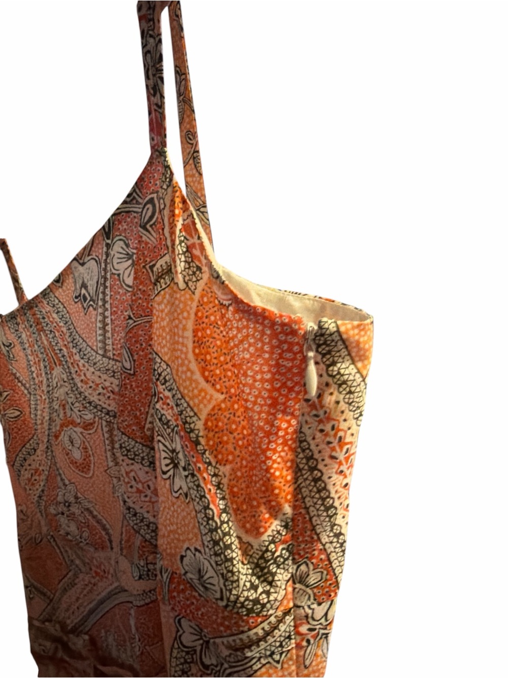 ANN TAYLOR Silk Blend Paisley Print Cami Dress | Size 16 - Picture 13 of 16